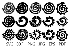 Download Rolled Flower Flowers Template Graphic By Yulnniya Creative Fabrica In 2020 Paper Flower Template Rolled Paper Flowers Flower Template PSD Mockup Templates
