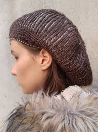 Brioche Knitting Winter Hat Women's Hat Pattern Beret Hat Pattern Slouchy  Hat Pattern 2 Color Brioche Knit Pattern Elegant Women's Hat PDF