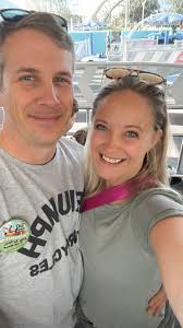 Retired Air Force veteran celebrating at Magic Kingdom