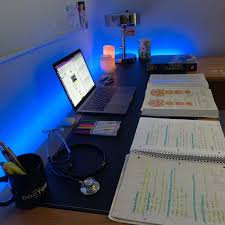 Desk Ambient Doctor Study Desk Setup Desk Electronic Products