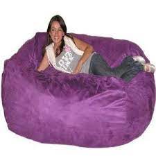 i found 6 feet x large purple cozy sac foof bean bag chair love seat on wish check it out bean bag chair purple bean bags purple furniture