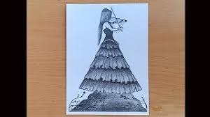 How To Draw A Girl Playing Violin Step By Step Pencil Sketch Youtube