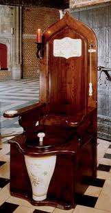 Herbeau Dagobert Wooden Toilet Throne Royal Throne Toilet Throne