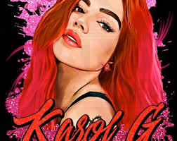 Karol G Red Hair Png Descarga digital Sublimación de archivos, Karol G PNG,  Karol G Bichota PNG, Karol G dtf, Karol G PNG