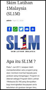 Pengambilan pelatih baru bagi skim latihan 1 malaysia (sl1m) untuk sesi hadapan akan dibuka semula kepada graduan semua pengambilan ini akan disempurnakan dalam program festival kerjaya sl1m sabah pada 10 disember 2016 di pusat latihan rela. Gagal Tadbir Dan Bantu Rakyat Sabah Dia Bagilah Geran Tanah Untuk Tutup Kelemahan Sabah News Bebas Bersuara