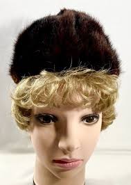 Mink Fur Tailored Vintage Hats for Women for sale
