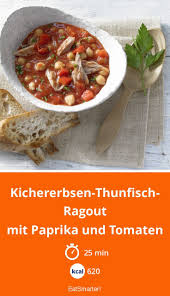 Kichererbsen Thunfisch Ragout Rezept Kichererbsen Thunfisch Leckere Gesunde Rezepte