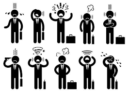 Businessman Stress People Pictogram Human Icons 5 00 Human Icon Pictogram Drawing People
