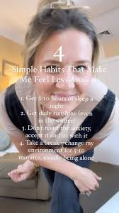 Here are my 4 simple tips that I use daily to feel less anxious. , Comment  below with yours and be sure to follow @thesagecouch for more tips