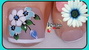 Uñas decoradas paso a paso: Diseno Para Unas De Los Pies Facil De Hacer Paso A Paso Unas Decoradas Faciles De Hacer Youtube
