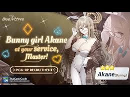 Blue Archive : Pick-Up Recruitment! 200 Pulls for 3 Akane (Bunny) - YouTube