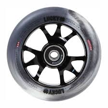 Maui and sons, my hood, grit, district, madd mgp, slamm, lucky Lucky Toaster 100mm Stunt Scooter Rolle Wheel Black White Swirl I Rmd Bike Shop Mailorder Onlineshop Bmx Rader Mtb Street Pro Stunt Scooters Schutzkleidung