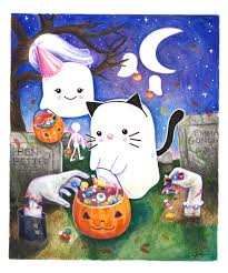 Trick Treat In 2020 Trick Or Treat Halloween Night Colored Pencils