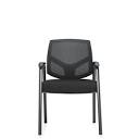 Mesh Back Guest Chair with Armrests & Steel Frame (OTG11512B)