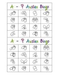 Auslan Sign Language Worksheets Teaching Resources Tpt