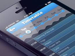 Timetable By Sergey Valiukh Via Behance Mobile Mobile Interface App Design User Interface