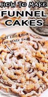 Funnel Cake Recipe Delicious And Easy Homemade Funnel Cake Recipe Funnel Cake Funnel Cake Recipe Fair Food Recipes
