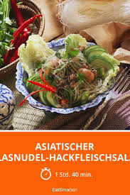 Asiatischer Glasnudel Hackfleischsalat Rezept Glasnudeln Glasnudeln Rezept Nudel