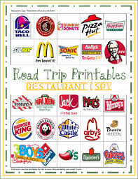 Road Trip Printables For Kids Restaurant I Spy Road Trip Fun Road Trip Printables Fun Travel Activities
