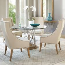 Vasagle round side table, tempered glass end table with golden metal frame, and. 20 Round Glass Kitchen Table Magzhouse