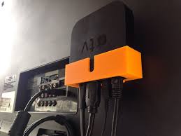 Apple Tv Mount By Artificialdata 3d Printing Diy Mounted Tv 3d Printer Designs