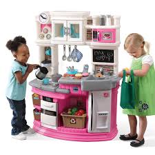 Step2 Lil Chef S Gourmet Kitchen Pink Toddler Kitchen Set Play Kitchen Sets Toddler Kitchen