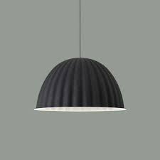 In other words, you get more than just an amazing light—the lamp also helps improve the acoustics in the room. Muuto Under The Bell Pendant 55 Cm Black Finnish Design Shop