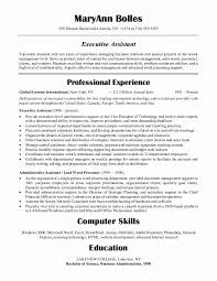 executive assistant resume sample