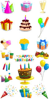Cartoon Happy Birthday Decorations Vector Happy Birthday Posters Birthday Cake Illustration Birthday Candle Template