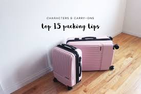 If the lock has a number punched on it, jot it down. Top 15 Packing Tips Characters Carry Ons