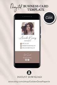 With a range of platforms hosting digital business cards, you can actually a few more goodies that. Digital Business Card Design Canva Template Real Estate Etsy In 2021 Digital Business Card Photographer Business Cards Business Card Photographer