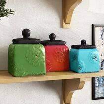 I'm very happy with them anyway. Ceramic Red Kitchen Canisters Jars You Ll Love In 2021 Wayfair