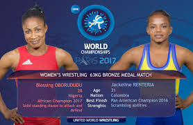 Gift oborududu won her first award, and it was a bronze back in 2009 when he was contending at the 2019 african games in rabat. United World Wrestling On Twitter 63kg Bronze Blessing Oborududu Ngr Vs Jackeline Renteria Castillo Col Https T Co Oyl8rjtsrf Lutte2017