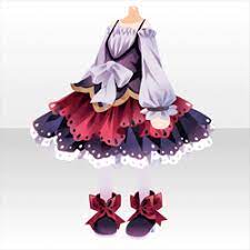上半身 インナー ポプリ魔女のワンピａレッド コスチュームデザイン ワンピース 服 イラスト キャラクターの衣装