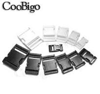 Plastic Black & White Multi Size Side Release Buckle for ...