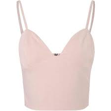 Light Pink Bralet Crop Top Light Pink Crop Top Pink Crop Top Crop Tops