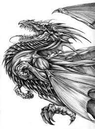 Cool closeup of an active dragon with its tongue sticking out. 10 Cool Dragon Drawings For Inspiration 2017