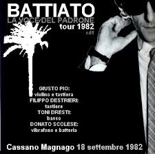 Franco battiato non riuscir pi a replicare un successo simile: Verso La Stratosfera Serie Battiato Friends Special Fan Collection N 59 Serie Bootleg N 246 Franco Battiato 1982 La Voce Del Padrone Tour Cassano Magnago 18 Settembre 1982