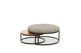 Pin By Taylor On Decor In 2020 Round Ottoman Coffee Table Coffee Table Coffee Table With Seating