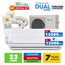 Providing you with a variety of features including, seer 23, 2 x 12000btu air conditioner & heat pump, turbo mode, ionizing air filter, dehumidification, timer function, follow me function and much more. A 28000 Btu Dual Zone Ductless Mini Split Air Conditioner And Heat Pump 23 Seer