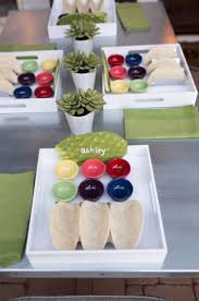 How To Create Individual Taco Bar Trays For Your Next Fiesta Taco Bar Taco Dinner Party Dinner Party Table Settings