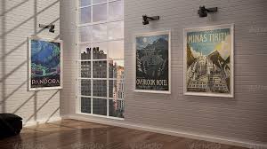 The Gallery Mockup 2 Poster Mockup Gallery Wedding Vector Icons