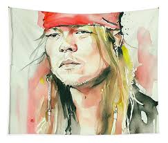 Axl Rose Tapestries for Sale