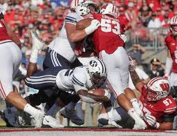 College football is gridiron football consisting of american football played by teams of student athletes fielded by american universities, colleges, and the first documented gridiron football match was played at university college, a college of the university of toronto, november 9, 1861. College Football Scores Brigham Young Upsets No 6 Wisconsin The New York Times