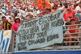 It cost him his life. The Cold Blooded Murder That Rocked Football And Plunged Colombia To New Depths Escobar 25 Years On Daily Mail Online