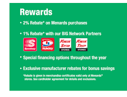 With online access you can pay your bills, view your statement. Big Card Rebates At Menards