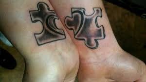 Maybe you would like to learn more about one of these? Couple Matching Puzzle Tattoo Puzzle Tattoos Puzzle Piece Tattoo Cute Couple Tattoos