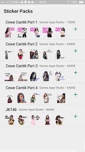 Namun kalau sedang chat dengan orangtua atau keluarga lebih baik hindari balas pakai stiker. Sticker Cewek Cantik Wastickerapps For Android Apk Download