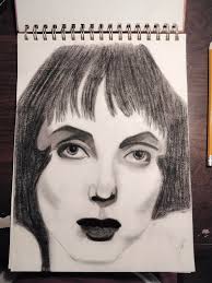 My very first attempt at drawing with charcoal (pencils), just to see the  sort of marks I could make