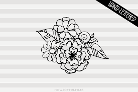 Grab yourself some adorable hand drawn realistic flower clipart, perfect for logos, invitations, birthdays, weddings, scrapbooking, girl's bedroom and nurseries. Drawn Flowers Svg Novocom Top